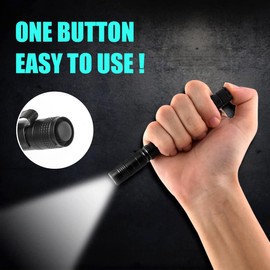 flintronic Pocket LED Torch Light Flashlight, 5pcs Pen Light Tactical Flashlight, Mini Portable, Waterproof, Anti-Skid wear, 200 Lumens for Household, Workshop, Inspection, Work, Repair