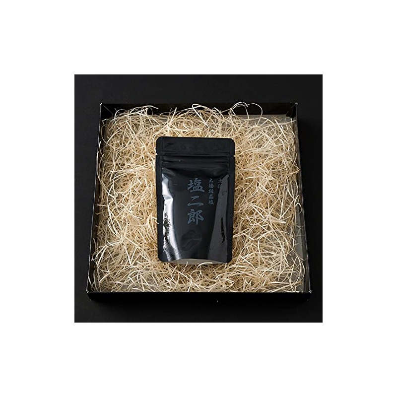 Shiojiro Completely Sun-dried Salt, 3.5 oz (100 g), Black (Fine