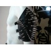 metaldevastation.com LEATHER SPIKED ARMBAND. BLACK METAL ....(MDLA0071) - LEFT