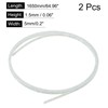 sourcing map 2 Pcs Plastic Binding Purfling Strip 1650x5x1.5mm Guitar