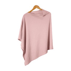 BEWDIO Pink Nursing Cover for Breastfeeding, Soft Breathable Privacy Poncho, Portable Breast Feeding Covers for Women