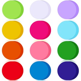 Kisston 360 Pcs Round Cutouts Paper 3.9 Inch Assorted Color Die Cuts Paper for DIY Paper Craft Projects Back to School Class Bulletin Board Decor