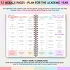 2025–2026 Academic Planner A5 – Weekly Hourly Time-Blocking Planner with
