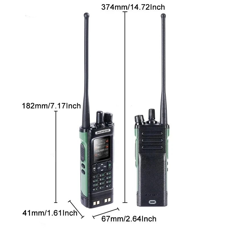 BAOFENG DM-32 GPS 8W Walkie Talkie Multi Band DMR Digital