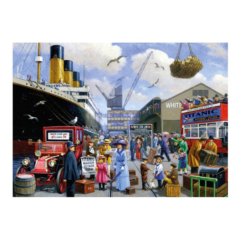 Kevin Walsh K33015 Nostalgia Titanic Maiden Voyage 1000 Piece Jigsaw