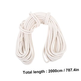 Mipcase Flagpole Replacement Cotton Rope Thick Long Durable Halyard Line for Flagpoles Clotheslines and Camping Use Cotton Material Easy to Install