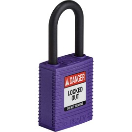 SafeKey Nylon Padlock, 38mm x 84mm x 19mm, Purple