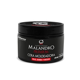 Cera Modeladora Premium para pelo, barba y bigote Malandro de 140 ml