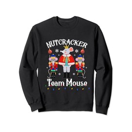 Funny Nutcracker Soldier Toy Christmas Dance Team Mouse Sweatshirt