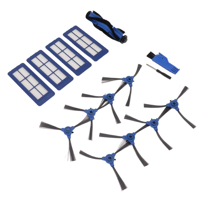 Sweeping Robot Main Side Brush Filter Screen Replacement Kit for