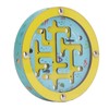 Balance Maze Game Double Sided Educational Round Portable Wooden Ball