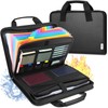 Uquelic Document Organiser Fireproof with Handle, A4 Storage Folder 12