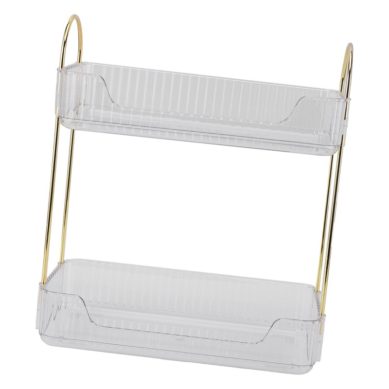 Double Layer Makeup Stand Modern Light Luxury 2 Tier Makeup