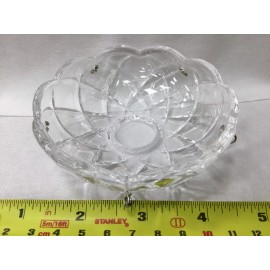 Schonbek Fine Crystal Chandelier Bobeche 4" Diameter x 24mm Center Hole 5 Pins