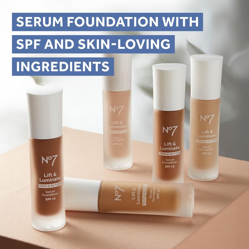 No7 Lift & Luminate Triple Action Serum Foundation - Liquid