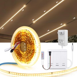 CHNMALITAI10 M/33 pies, tira de luces LED que fluyen agua corriente, 24 V, 120 LEDs/M, cuerda de luz LED que fluye con panel táctil, interruptor de driver para decoración de pared del recámara y el