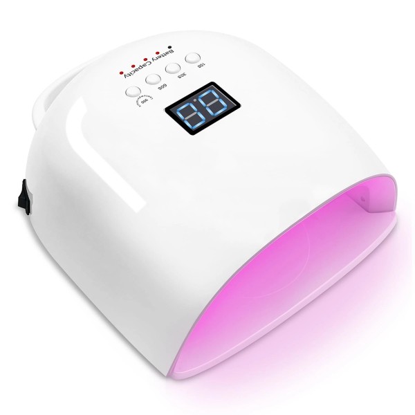 UV LED Nail Lamp, 86W Rechargeable Cordless Nail Dryer, 52