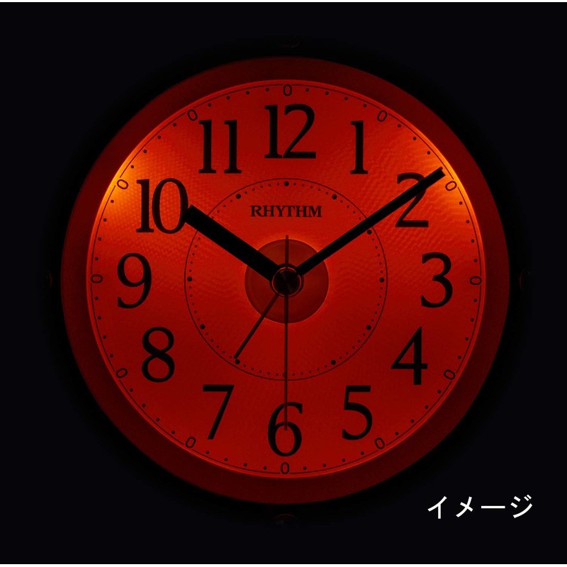 RHYTHM (リズム) Alarm Clock Analog Electronic Sound Alarm Continuous Second