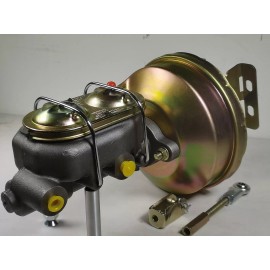 CNCDPT 1960-66 Chevy C10 C20 Truck 8" Zinc Single Power Brake Booster Kit Drum / Drum