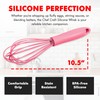 Chef Craft Premium Silicone Wire Cooking Whisk, 10.5 inch, Pink