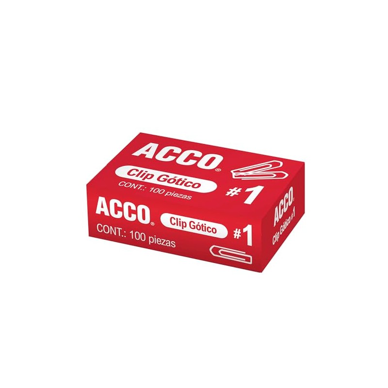 ACCO P1680 Clips para Papel, Sujeta Hasta 25 Hojas, 32