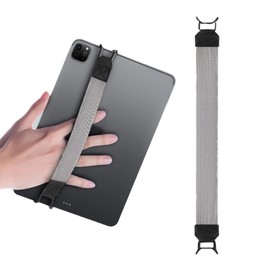 Yuecy 2 Pack Adjustable Hand Strap for Tablet,High Elasticity One-Handed Operation No-Drop Holder (Grey)