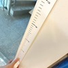 No-Drill Sticker Type 2M Height Measuring Tape White 3ea