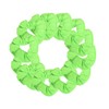 12 Pack Solid Hair Ties Scrunchies (Neon Green)