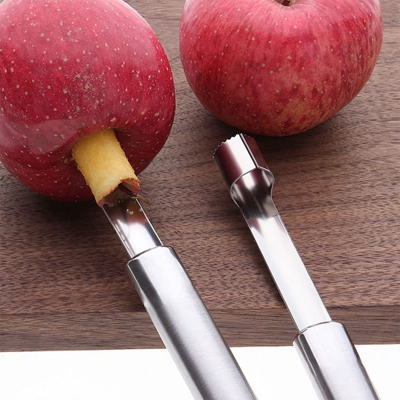 2 PCS Apple Corer, Stainless Steel No-Slip Handle Apple Corer