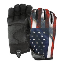 US American Flag Battle Worn Patriot Gloves for Multi-Use, Work, Driving, and Gym - XXLG