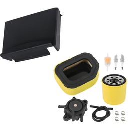 GOIPKO 32-083-03-S Air Oil Filter Tune Up Kit with Air Cleaner Cover Spark Plug Fuel Pump Fit for Kohler SV810 SV820 SV830 SV735 SV740 Engine for Toro Cub Cadet John Deere Lawn Mower Replace 32 083 03