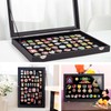 IONPSHG Large Enamel Pin Display Case, 14x9.5 Inch Dustproof Organizer