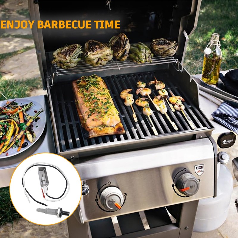 GasSaf Grill Igniter Kit Replacement for Weber 7509 Spirit Genesis,