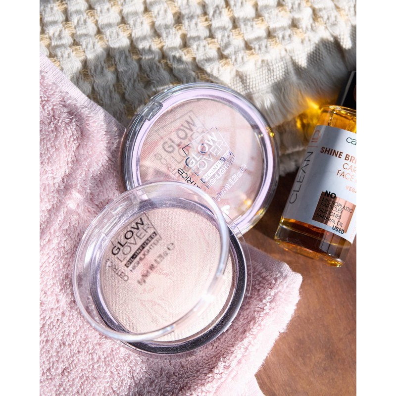 Catrice Glow Lover Oil-Infused Highlighter, No.010 Glowing Peony, Multi-Colour, for