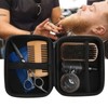 7PCS/Set Portable Men Beard Styling Shaping Cream Oil Brush Comb