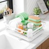 Kitsure Dish Drying Rack - Compact Dish Rack with Utensil