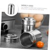 Gatuida Stainless Steel Seasoning Jar with Dial Condiment Container for