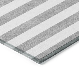 Addison Rugs Chantille ACN528 Gray 3' x 5 Indoor Outdoor Area Rug, Stain Resistant, Machine Washable, Non Shedding, Bedroom, Living Room, Dining Room, Kitchen Rug