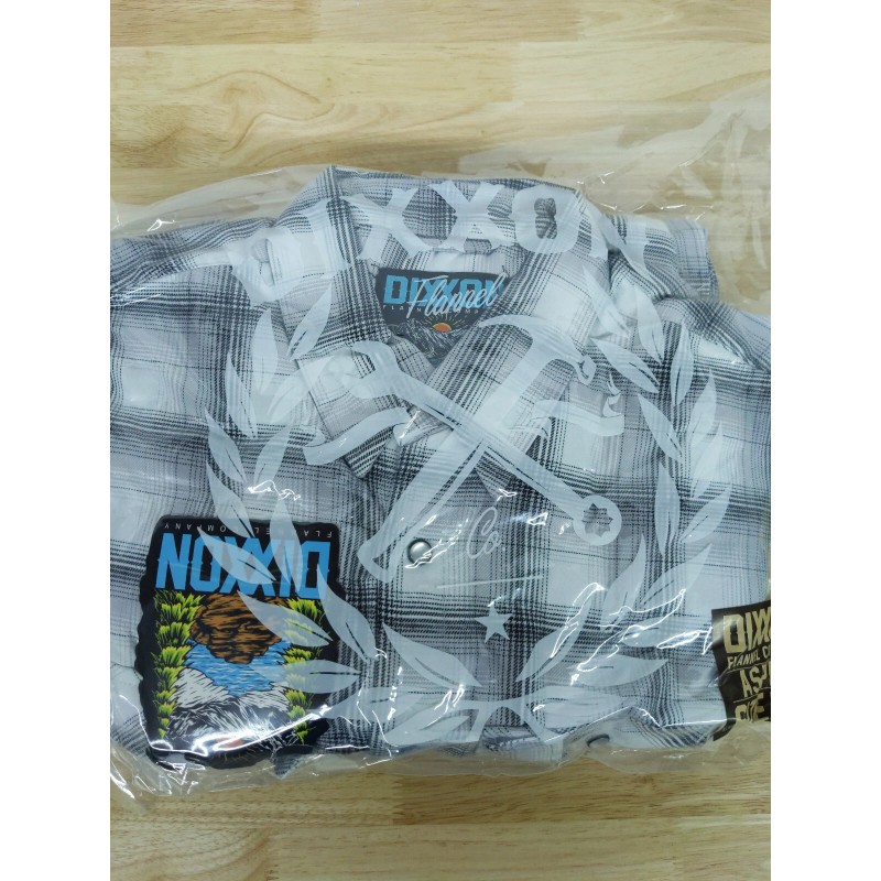 Dixxon Flannel Co. NWT Dixxon Aspen White & Gray Plaid