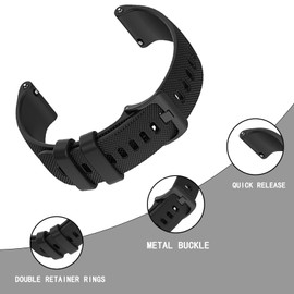 Harikiri Silikon Straps Compatible with Veryfitpro ID205L,19mm Strap for GRV,Willful,Yamay,Letsfit,LETSCOM,TEMINICE,LFEBEE,Lintelek,GRDE,Blackview,Fitpolo,Umidigi,ID205S ID205L ID205G SW020 Uwatch3
