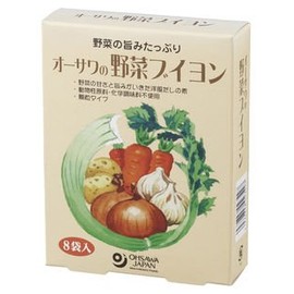 Osawa Vegetable Bouillon, 1.4 oz (40 g) (0.2 oz (5 g) x 8 packets, 3 pcs, JAN: 4932828023427