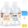 LEEYA RESIN Epoxy Resin Kit with Pumps 1 Gallon, Table