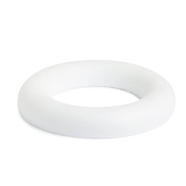 Polystyrene Ring Flat White Diameter Approx. 25 cm