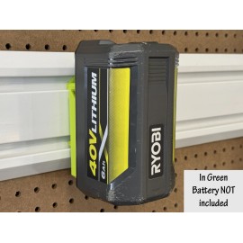 Unbranded Ryobi 40v Battery Holder for Gladiator GearWall or GearTrack for  Garage or Shop