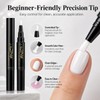 White Nail Polish Pen for Women, Water-Based Quick Dry Precision