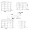Liemuao Stackable Storage Drawers, Clear Drawer Storage Box for Small