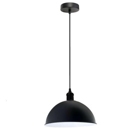 LEDSone Vintage Industrial Dome-Shaped Pendant Light with E27 Holder, Perfect for Hanging Lamp from The Ceiling for Living Room, Kitchen, Restaurants and cafes