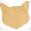 Rubstamper 4 inch Cat Head Laser Cut Out Wood Shape
