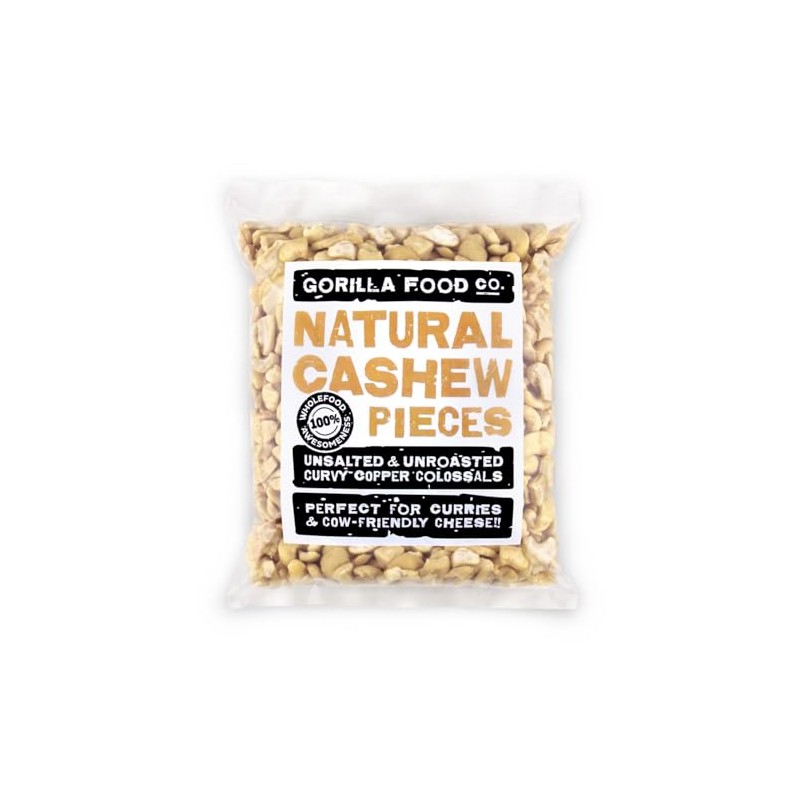 Gorilla Food Co. Natural Cashew Nut Pieces Raw - 200g