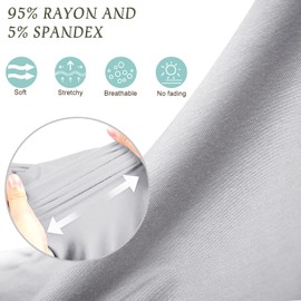 OWLOWLA Newborn Swaddle Set Stretch Wrap Swaddle Receiving Blanket for Baby Boy Girl(Gray)
